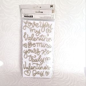 Thickers Script Stickers Gold